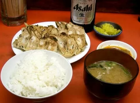 ビール付き焼き餃子定食-1