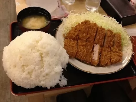 バラカツ定食大盛り