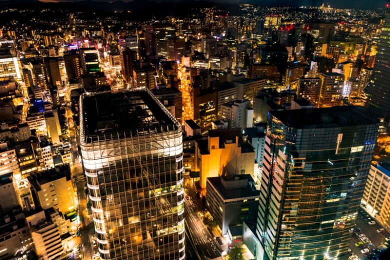 仙台市の夜景