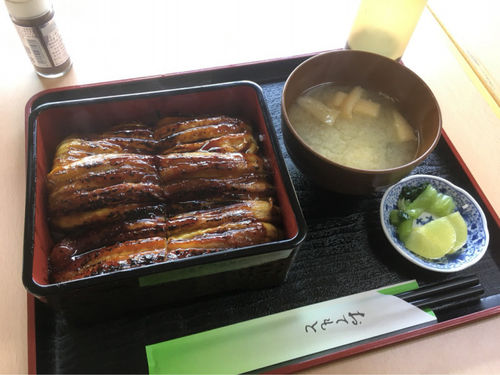 「なすの蒲焼き重」の画像