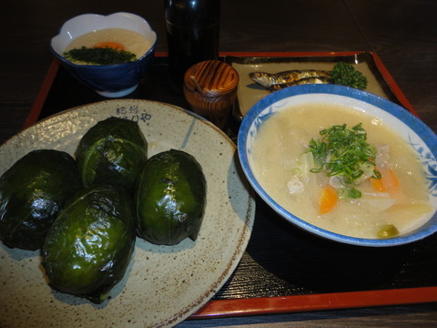 「めはり寿司定食」の画像