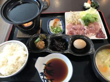 「インギー地鶏の陶板焼き定食」の画像